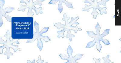 Preinscripcions i Programació Hivern 2026 – Casal Carlit