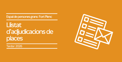 Cursos tardor 2026: Resultats de lʼadjudicació de places