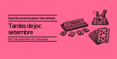 Al setembre torna l’espai de joc!