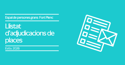 Cursos estiu 2026: Resultats de lʼadjudicació de places