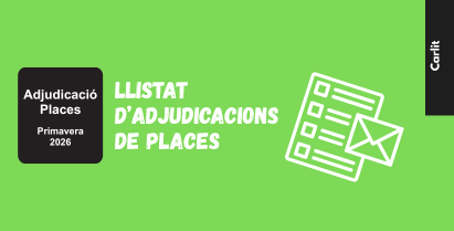 Cursos primavera 2026: Resultats de l’adjudicació de places