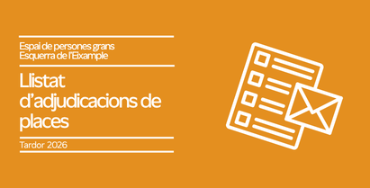 Cursos tardor 2026: Resultats de l’adjudicació de places