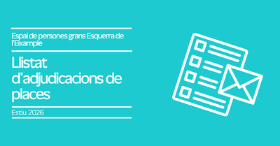 Cursos estiu 2026: Resultats de l’adjudicació de places