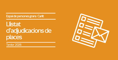 Cursos tardor 2026: Resultats de l’adjudicació de places
