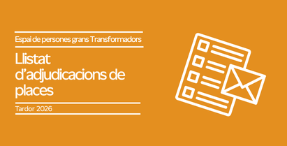 Cursos tardor 2026: Resultats de l’adjudicació de places