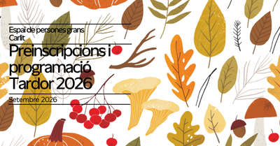 Preinscripcions Tardor 2026 – Casal Carlit
