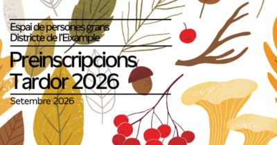Informació molt important!! Preinscripcions Tardor 2026🍁🍁