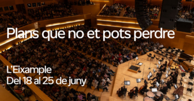 Què fer a l’Eixample aquesta setmana?