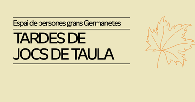 Tardes de joc lliure tardor 2026