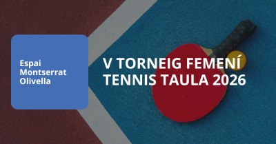 V torneig femení de tenis taula 2026
