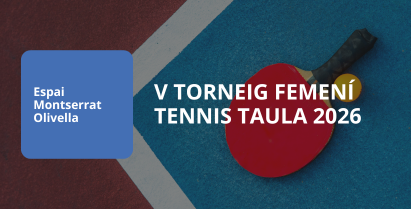 V torneig femení de tenis taula 2026